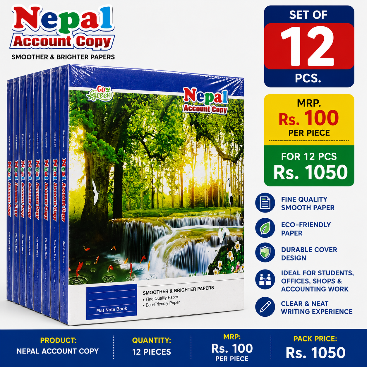 Mrp 100 Account Copy 12pcs